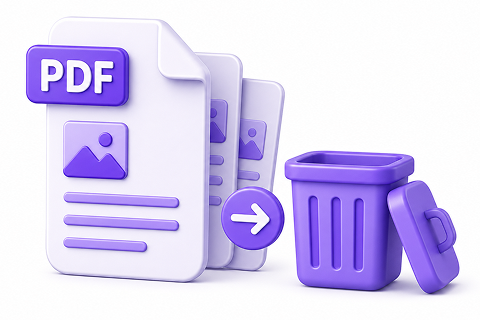 Delete PDF pages